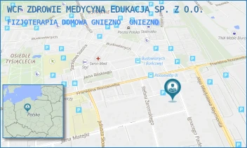 FIZJOTERAPIA DOMOWA GNIEZNO - WCF ZDROWIE MEDYCYNA EDUKACJA SP. Z O.O. - IGNACEGO PADEREWSKIEGO 47,  GNIEZNO