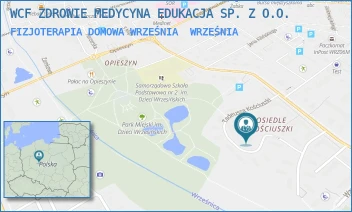 FIZJOTERAPIA DOMOWA WRZEŚNIA - WCF ZDROWIE MEDYCYNA EDUKACJA SP. Z O.O. - TADEUSZA KOŚCIUSZKI 57,  WRZEŚNIA