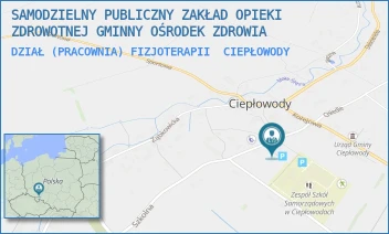 DZIAŁ (PRACOWNIA) FIZJOTERAPII - SAMODZIELNY PUBLICZNY ZAKŁAD OPIEKI ZDROWOTNEJ GMINNY OŚRODEK ZDROWIA - UL. SZKOLNA 4,  CIEPŁOWODY