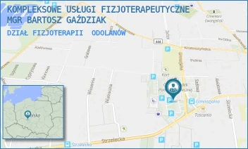 DZIAŁ FIZJOTERAPII - KOMPLEKSOWE USŁUGI FIZJOTERAPEUTYCZNE MGR BARTOSZ GAŹDZIAK - GIMNAZJALNA 6,  ODOLANÓW