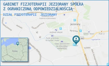 DZIAŁ FIZJOTERAPII - GABINET FIZJOTERAPII JEZIORANY SPÓŁKA Z OGRANICZONĄ ODPOWIEDZIALNOŚCIĄ - KAJKI 20,  JEZIORANY
