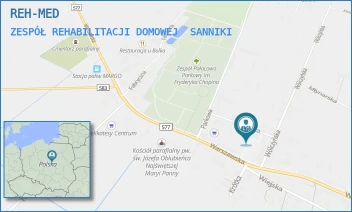 ZESPÓŁ REHABILITACJI DOMOWEJ - REH-MED - WARSZAWSKA 148,  SANNIKI