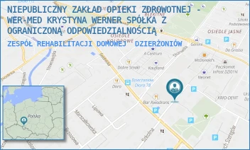 ZESPÓŁ REHABILITACJI DOMOWEJ - NIEPUBLICZNY ZAKŁAD OPIEKI ZDROWOTNEJ - WER-MED KRYSTYNA WERNER SPÓŁKA Z OGRANICZONĄ ODPOWIEDZIALNOŚCIĄ - UL. PARKOWA 7;9,  DZIERŻONIÓW