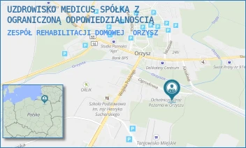 ZESPÓŁ REHABILITACJI DOMOWEJ - UZDROWISKO MEDICUS SPÓŁKA Z OGRANICZONĄ ODPOWIEDZIALNOŚCIĄ - OGRODOWA 12,  ORZYSZ
