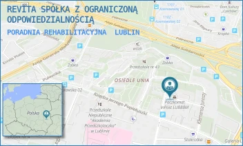 PORADNIA REHABILITACYJNA - REVITA SPÓŁKA Z OGRANICZONĄ ODPOWIEDZIALNOŚCIĄ - BARTOSZA GŁOWACKIEGO 35,  LUBLIN