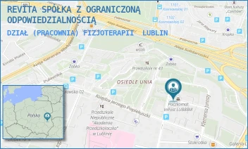 DZIAŁ (PRACOWNIA) FIZJOTERAPII - REVITA SPÓŁKA Z OGRANICZONĄ ODPOWIEDZIALNOŚCIĄ - BARTOSZA GŁOWACKIEGO 35,  LUBLIN