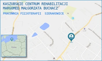 PRACOWNIA FIZJOTERAPII - KASZUBSKIE CENTRUM REHABILITACJI MARGOMED MAŁGORZATA BUCHACZ - UL. MIRACHOWSKA 10,  SIERAKOWICE