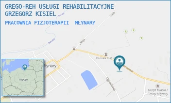 PRACOWNIA FIZJOTERAPII - GREGO-REH USŁUGI REHABILITACYJNE GRZEGORZ KISIEL - DWORCOWA 17/1,  MŁYNARY