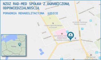PORADNIA REHABILITACYJNA - NZOZ RAD-MED SPÓŁKA Z OGRANICZONĄ ODPOWIEDZIALNOŚCIĄ - SIEDLECKA 20A,  ŁOSICE