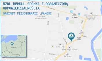 GABINET FIZJOTERAPII - NZRL REHDUL SPÓŁKA Z OGRANICZONĄ ODPOWIEDZIALNOŚCIĄ - ŚW. JANA 8,  PAKOŚĆ
