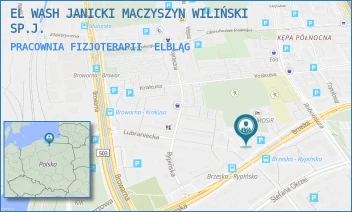 PRACOWNIA FIZJOTERAPII - EL WASH JANICKI MACZYSZYN WILIŃSKI SP.J. - BRZESKA 33,  ELBLĄG