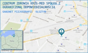 GABINET FIZJOTERAPII - CENTRUM ZDROWIA KRIS-MED SPÓŁKA Z OGRANICZONĄ ODPOWIEDZIALNOŚCIĄ - DĄBROWSZCZAKÓW 21/502,  OLSZTYN