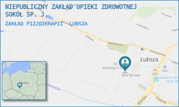 ZAKŁAD FIZJOTERAPII - NIEPUBLICZNY ZAKŁAD OPIEKI ZDROWOTNEJ SOKÓŁ SP. J. - UL. SZKOLNA 1C,  LUBSZA