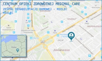 ZESPÓŁ REHABILITACJI DOMOWEJ - MIELEC - CENTRUM OPIEKI ZDROWOTNEJ MEDIMAL CARE - UL. PUŁASKIEGO 1,  MIELEC