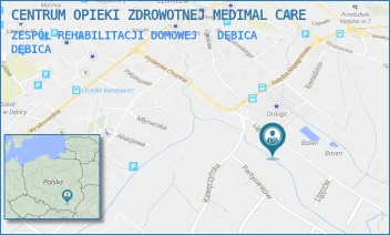 ZESPÓŁ REHABILITACJI DOMOWEJ - DĘBICA - CENTRUM OPIEKI ZDROWOTNEJ MEDIMAL CARE - UL. LIGĘZÓW 10,  DĘBICA